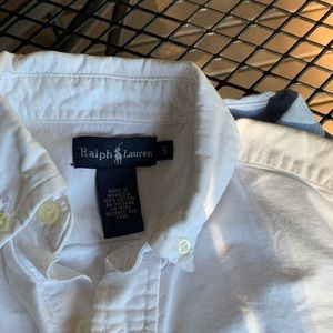 Boys white classic polo button down size 5